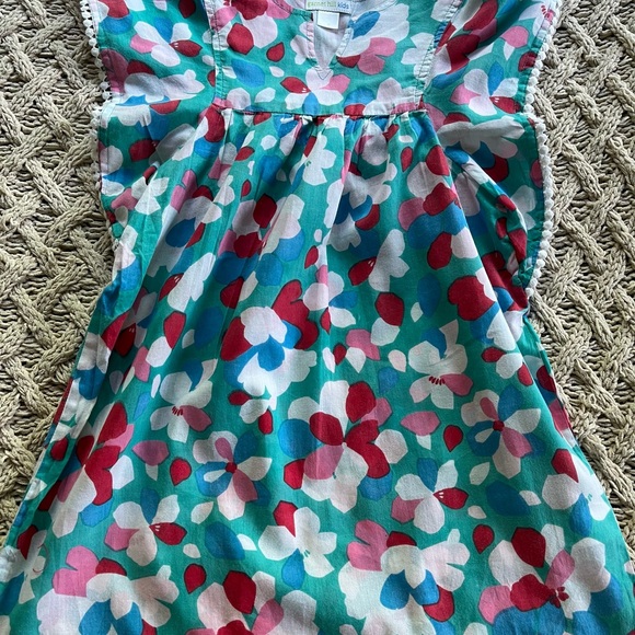 Garnet hill kids Colorful Floral Beach Coverup size Medium size 6-7 - Picture 5 of 8